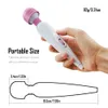 Verstelbare krachtige stille vibratie massager AV -vibrator voor vrouwen USB opladen seksspeeltjes vagina clitoris stimulator volwassen speelgoed c1903621252