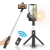 Selfie Luzes Stick Protable Stand Tripod Selfie Stick com LED sem fio Bluetooth Extensível Tripé ao vivo para iPhone Samsung Telefone Android