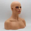 Fiberglass vrouwelijke mannequin hoofd buste voor kanten pruik sieraden en hoed display241k8699051