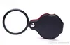 New 6X Black Mini Pocket Jewelry Magnifier Magnifying Glass Loupe Travel Camping Portable Magnifier 20pcsLot1180685