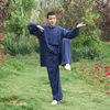 Di alta qualità cinese Tai Chi Kung Fu Wing Chun arte marziale vestito cappotti giacca uniforme costume C028 Nero Bianco Blu Grigio8988773