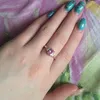 2020 Anéis de-rosa elegantes para mulheres do casamento de Cristal Anel Rose Gold Classic Jóias anel de noivado