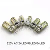 2019 LED G4 Żarówka Mini Corn Bulb DC12V AC / DC12V 220 V 24LED / 48LED / LED zimny / ciepły / ciepły 1W LED może zastąpić fluorowca 10 W