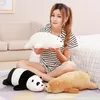 Travesseiro de brinquedo de boneca de urso polar segurando um panda para meninas de f￩rias de feriado de feriado de anivers￡rio presente de natal