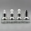 20 ml / 0.66OZ luxe hervulbare heldere glazen druppelaar fles etherische olie cosmetica jar pot container flessen flacon met glazen pipet druppelaar