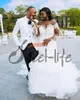 Sexy Afrikanische Meerjungfrau Hochzeit Kleid vestido novia Backless Applique Kleider robes de mariee Plus Größe Braut Wear258V