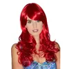 Colore rosso Parrucche da donna da 24 pollici Capelli sintetici Parrucca riccia lunga Parrucche resistenti al calore per uso femminile e Cosplay