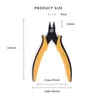 Mini Electrical Wire Cable Cutters Cutting Side Snips Flush Plier Clipper Nipper Multi-Functiona Tool Tång med läderväska