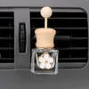 Car Air Freshener Hanging Empty Glass Bottle Without Liquid Perfume Clip Bottle For Essential Oils Diffuser Air Vent Outlet Ornament