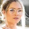 Oeil de chat gros-transparent Lunettes de soleil Cadres Lunettes de mode claires Faux Opticasses Cadres pour femmes Myopie Verre Lunettes Lunettes