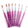 Hela nya 1st 246810121416182022 Kolinsky Sable Brush Acrylic Nail Art Brush Purple Metal Crystal Acrylic Salon1414480