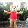 2019 Venda quente Ted Teddy Bear Filme Personagem de Desenho Animado Do Personagem Do Traje Da Mascote