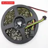 5V 32leds APA102 RGB Pixel LED Light Strip 5050 SMD Digital jul-tv-tejp adresserbar, 5m / rulle, 32pixlar / m, svart PCB, icke-vattentät IP20