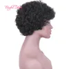 korta peruker brasilianska jungfru hår mänskliga hår peruker kinky lockiga afro peruker kort mänsklig elegant peruk remy brasiliansk rakt