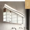 LED 48W modernos criativas retangulares levou espelho faróis luzes simples nórdicos quarto mesa banheiro banheiro vestir vitrine de hotéis