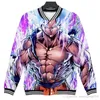 2019 anime dragon ball z 3d wintet herren casual bomber baseball jacke männer / frauen dbz super saiyan goku anime mode hoodies sweatshirts