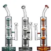 hookahs 12.9 inchs tall bong Arm tree perc smoking accessories glass water bongs heady glass pipes hookahs dab rigs with 14mm bowl