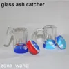 Hookahs Glass Ashcatchers 14 mm Ash Catcher Bubblers Catchers Ashcatcher z 5 ml pojemników woskowych