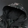 ファッション2018新しいメンズデザイナージャケット厚い高品質Doudoune高級カジュアル暖かい迷彩のフード付きコットンコートプラスサイズM-4XL