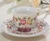 Wedding Coffee Set Handpainted Ceramic Breakfast cup With Saucer Beauty Teacup Party Christmas Gift