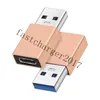 Metal Gold Plated Type c Female To USB Male Adapter Converter Connector For Smart mobile phone