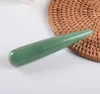 Varita de masaje facial, pluma de acupuntura mineral 100 natural, varita de masaje con piedra de jade, herramienta de piedra gua sha