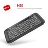 H20 Mini teclado inalámbrico Control remoto Táctil Teclado retroiluminado H20 con aprendizaje por infrarrojos, 2.4GHz Teclado remoto para juegos de ratón