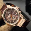 CURREN Horloge Mannen Waterdichte Chronograaf Sport Militaire Mannelijke Klok Topmerk Luxe Lederen Man Horloge Relogio Masculino 8291 L323K