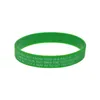 100PCS Jesus Silicone Rubber Bracelet Debossed Filled in Color One Corinthians 9 24 run to win the prize