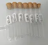 Plastik -Testrohr mit Kork Stopper 4 Zoll 15x100mm 11 ml Clear Food Grade Cork zugelassener Pack 100 Alle Größe in unserem ST8715976 erhältlich