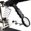 Kaynak Onarım Araçları Üçüncü El Lehimleme Lehim Demir Standı Tutucu Istasyonu Büyüteç Kelepçe 5 LED Klip Büyüteç