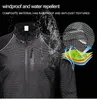 WOSAWE Winter Dünne Thermo-Fleece Fahrradjacke Herren Warme MTB Fahrradbekleidung Sportbekleidung Windjacke Wasserabweisend Sport C334W