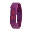 Meisje jongen kinderen kleurrijke sport led horloges snoep jelly mannen vrouwen siliconen rubber led scherm digitale horloge armband band polshorloge