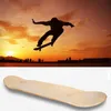 Skateboard da 8 pollici in acero bianco da 8 pollici Doppio skateboard concavo Skateboard da skate naturale Deck Board Skateboard Deck Longboard in legno di acero