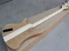 Factory 4 Strings Electric Bass Guitar with Engraving PatternGolden HardwaresWhite Binding4 Pickupscan be customized6789276