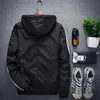 Windbreaker Jacket Män 2019 Höst Fashion Striped Jacket Män / Kvinnor Hooded Casual Jackor Male Jacket Coat Men Tunna Coat Outwear T190910