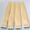 Nastro trama PU 150Gr colla di pelle di alta qualità 60pcs nelle estensioni dei capelli umani 16 18 20 22 24inch estensione brasiliana dei capelli indiani, DHL libero