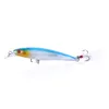 Hengjia 100PCS Marke Top Grade Luminous Minnow Wobbler 9CM 8g harten Köder Kunststoff Angelköder Set mit Haken und Karpfenangeln Feder (MI094)