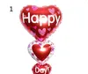 Balon 2 Rozmiary Baloon Big Kocham Cię Ang Happy Day Balloons Party Decoration Serce Rocznicę zaręczynową Weddings Valentine Balloons G924