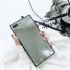 Square Mirror Glass Phone Cases For iPhone 13 12 11 Pro Max XR XS 8 Plus