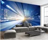 Window Mural Wallpaper 3D Stereo Shuttle Light Channel Bar KTV Achtergrond Muur