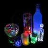 LED-Licht-Flaschenaufkleber, rund, wasserdicht, Flash-Untersetzer, Matte, Paster, hohe Helligkeit, ultradünn, Tassenaufkleber, Party-Geschenk, GGA370, 150 Stück