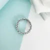 Authentiques bagues de mariage en argent sterling 925 définit la boîte d'origine pour Pandora Daisy Flower Ring bijoux de créateurs de luxe femmes bagues