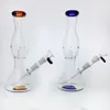 boschetto bong di base di sede di acqua da becher 10 '' tubo d'acqua in vetro bong di vetro borosilicato per fumare tubi di bong d'acqua per becher con bocchino svasato