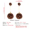 Wholesale-style jewelry fashion temperament personality wild leopard print long earrings female fashion simple earrings