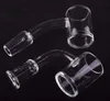 25mm XL Quartz Banger Carb Cap Dabber et Terp Pearl avec 10mm 14mm 18mm Flat Top Domeless Nail