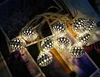 Unieke Marokko Style Ball LED String Lights Batterij Operated Avond Light voor Christmas Wedding Restaurant Hotel Decoration