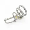 Stainless Steel Cock Cage Male Chastity Device with Catheter and Anti-Shedding Ring Virginity Penis Lock BDSM Sex Toys