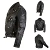 Men's Luxury Leather Jackets Casual Fashion Stand Collar Motorcycle Jacket New Winter Spring Men Casual Silm Biker Leather Coat