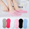 Sokken zomer snoep kleur schip sokken gestreepte solide onzichtbare sok casual korte boot sokken katoenen sok slippers calcetines 5pair / lot b6133